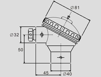 KNE SS thermocouple head(01-33)